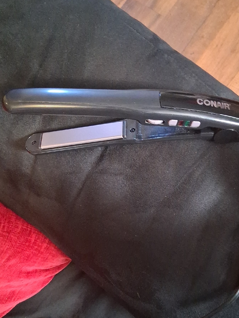 Conair Black Mini Hair Straightener - Compact Portable Flat Iron